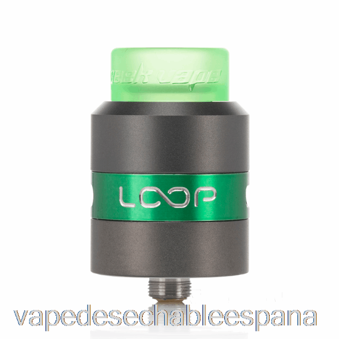 Vape Desechable España Geek Vape Loop 24mm Rda Gunmetal / Verde